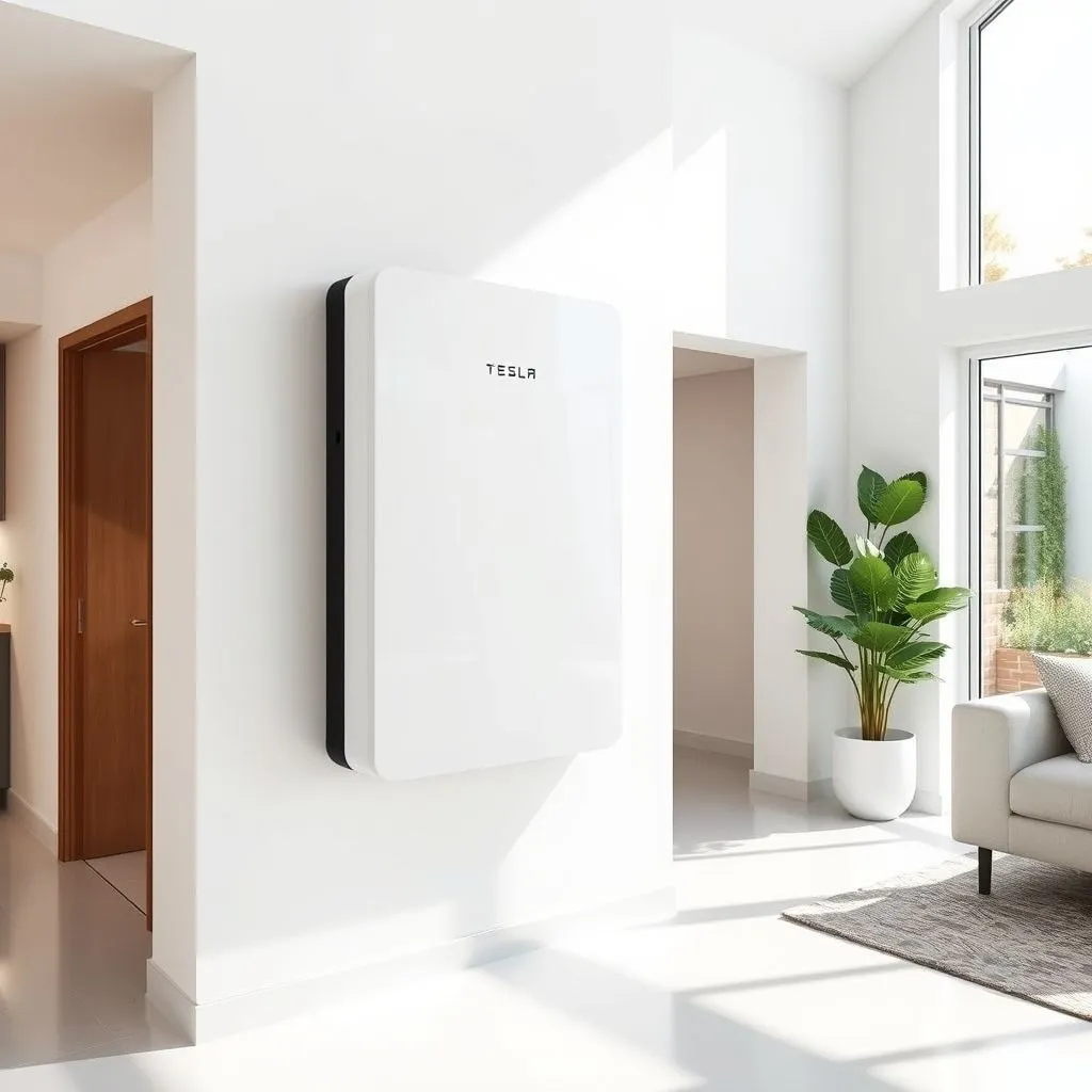 Tesla Powerwall battery storage system installation